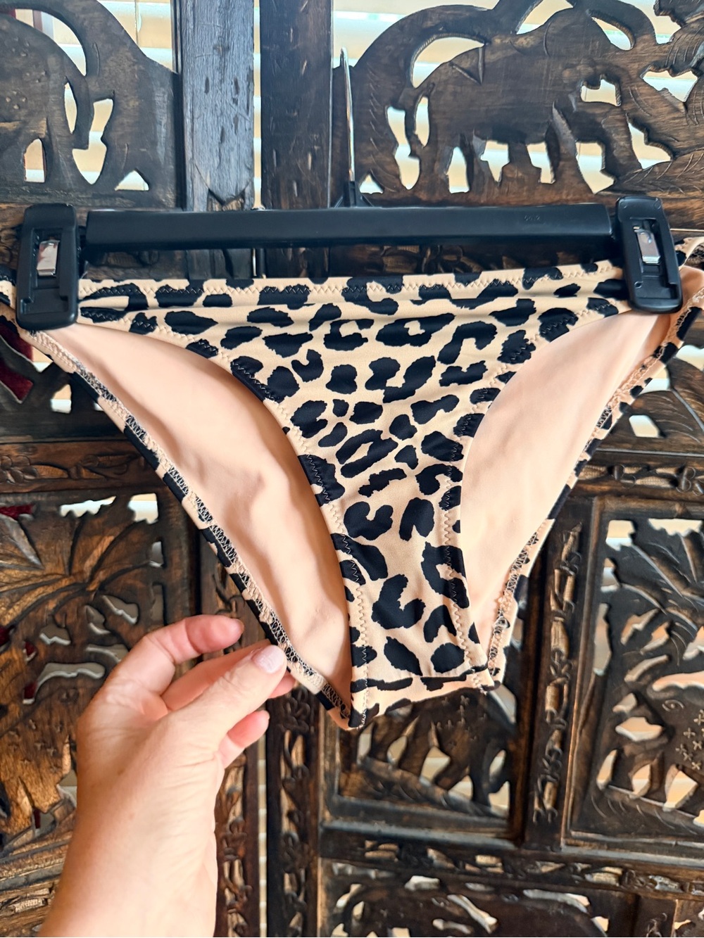 Tori Praver Leopard Print Bikini Bottoms - Neutral Tones
